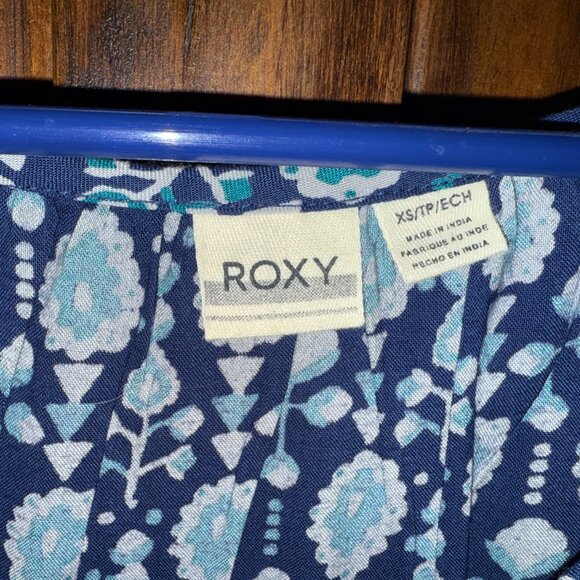 Roxy Blackbird Dress Flare Sleeve 3/4 Tie - Picture 3 of 5